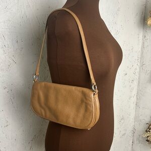 Wilson’s Leather Baguette Mini Brown Shoulder Bag
